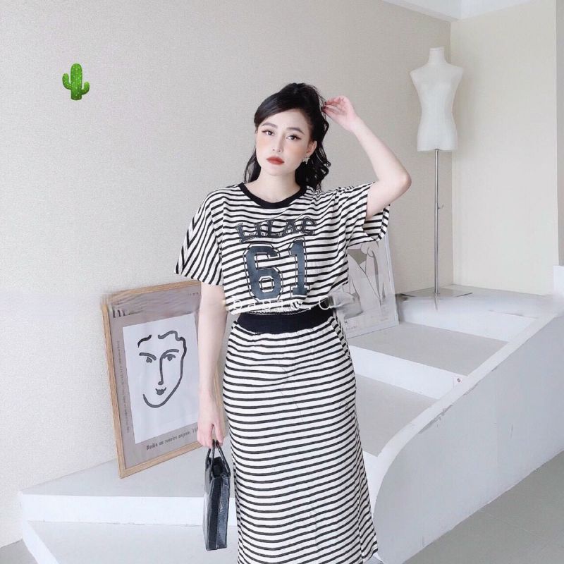 Set thể thao sọc xinh