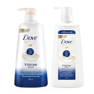 Dầu gội dầu xả làm mềm mượt dưỡng ẩm phục hồi tóc Dove thái 450ml