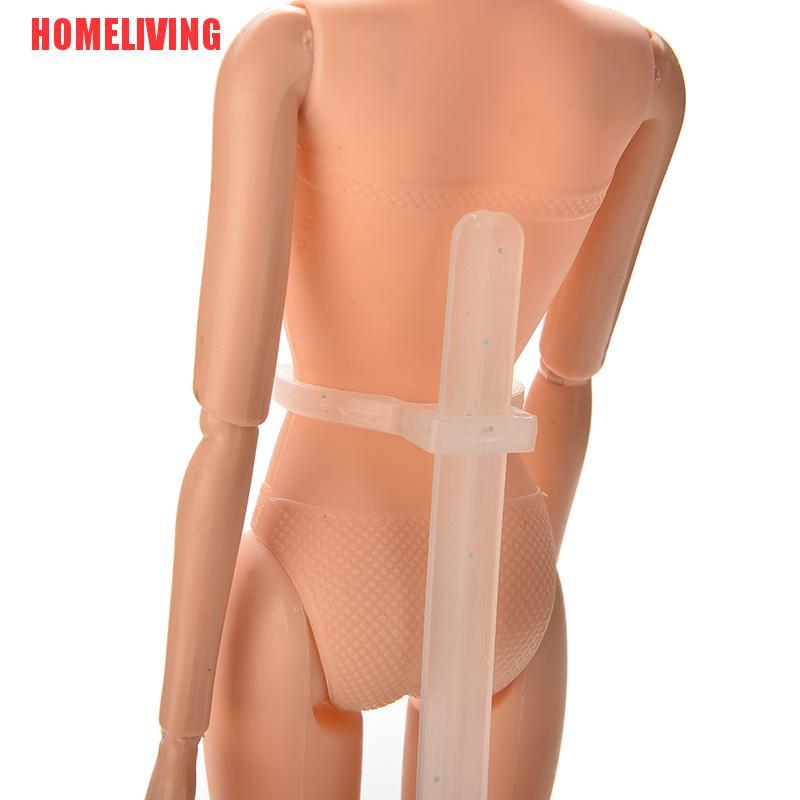 1 X Móc Treo Quần Áo Búp Bê Bằng Nhựa Màu Trắng