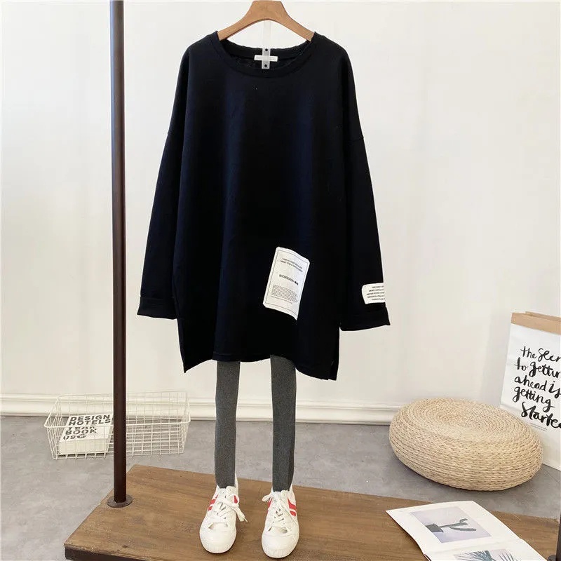 Áo Thun Tay Dài Cổ Tròn Plus Size Cho Nữ C9539 [50-110KG]