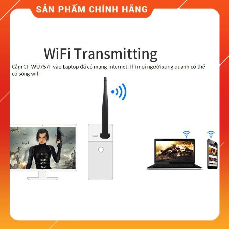 (Có sẵn) USB thu wifi Comfast CF-WU757F không cần đĩa cài _Siêu rẻ