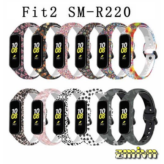 Dây đeo silicon thay thế Samsung Galaxy Fit 2 Fit2 SM - R220 Rằn ri