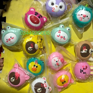 Túi silicon đầu thú mini đeo chéo