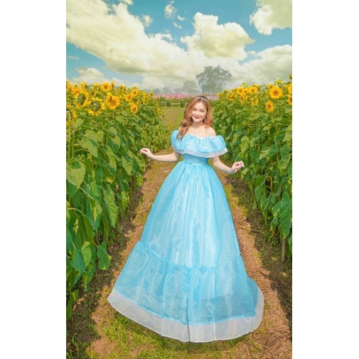 MS1257V ĐẦM XOÈ TRỄ VAI BÈO DÚN THẮT NƠ FULL SIZE S/M/L/XL