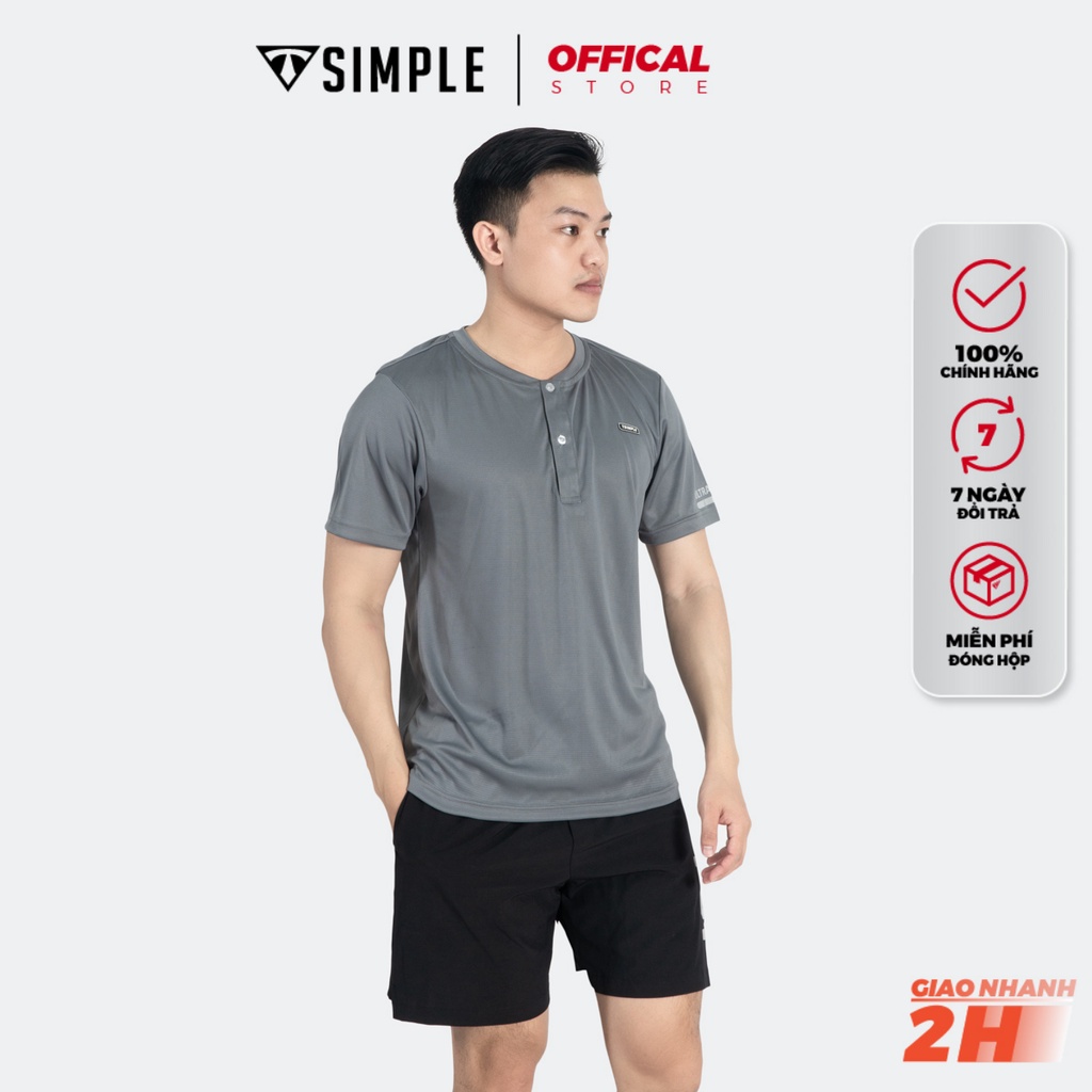 Áo Thể Thao Nam TSIMPLE cổ bẻ tay ngắn tập gym vải thun lạnh thoáng mát co giãn MSSAHCBC | BigBuy360 - bigbuy360.vn