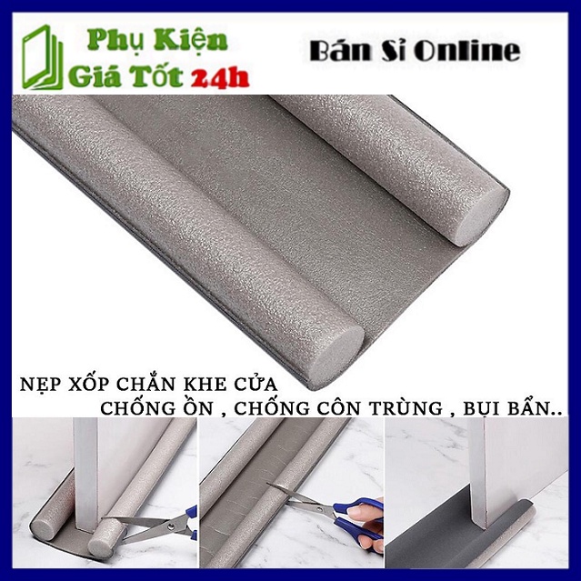 Thanh nẹp mút xốp 95cm chặn đáy khe cửa, gió mùa, cách nhiệt, cách âm, ngăn côn trùng, chống kẹt tay chân bé