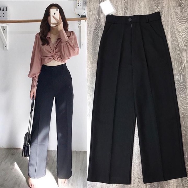 Quần suông nữ❤️Quần Culottes Hàng Shop Chất Tuyết Hàn Dày Mềm