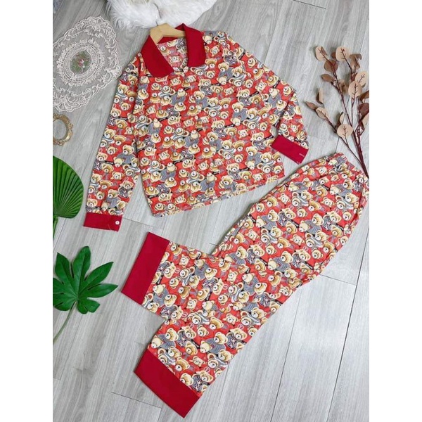 sét lụa dài pizama