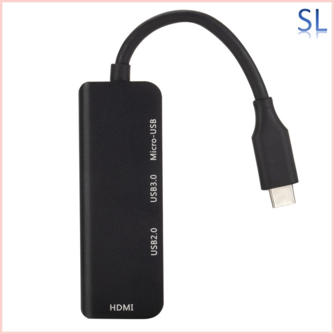 Đầu chia 1 cổng ra 4 cổng từ type-C sang micro USB 3.0 2.0 HDMI cho macbook pro