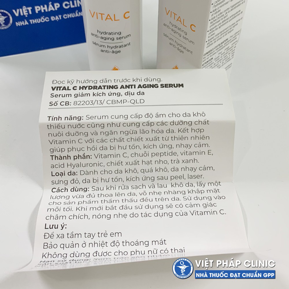 Serum dưỡng ẩm, làm dịu da nhạy cảm Image Vital C Hydrating Anti Aging Serum