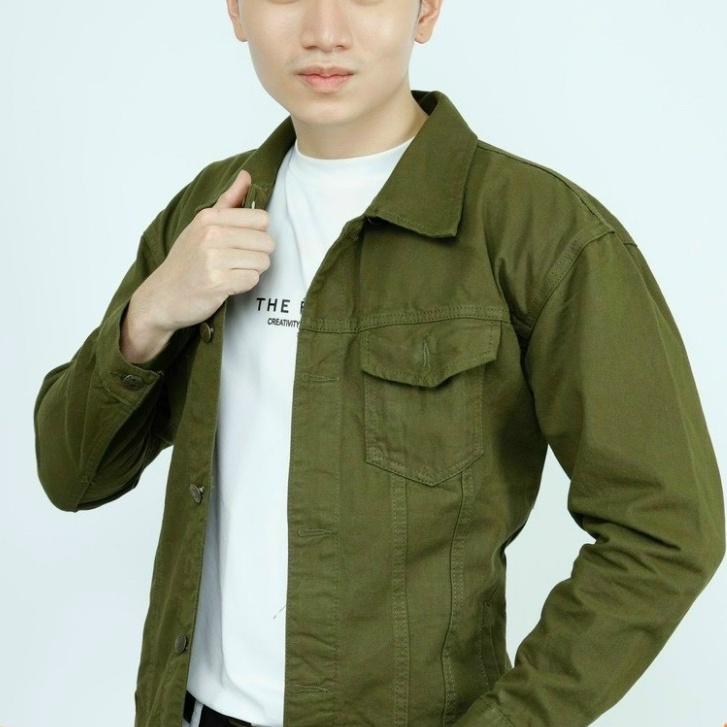 [HOT TREND] ÁO KHOÁC KAKI JEAN NAM ĐẸP THỜI TRANG MỚI NHẤT 2022 MẪU MỚI KK04