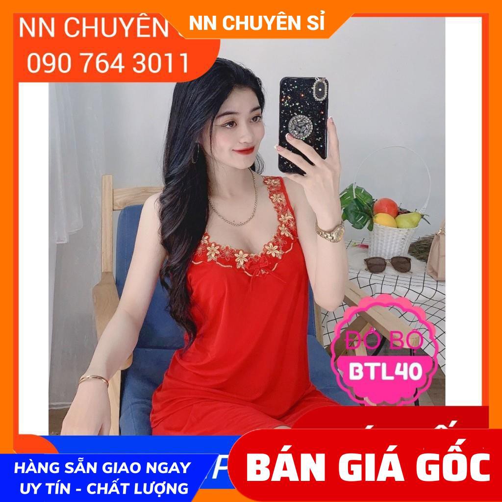 Đồ bộ nữ mặc nhà sexy chất thun mềm mịn siêu mát lạnh phối ren dễ thương BTL thun lạnh đùi