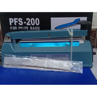 máy hàn miệng túi PFS 20cm vỏ sắt tặng 1 bộ dây nhiệt - Máy ép miệng túi PFS200 ( bào hành 3 tháng)