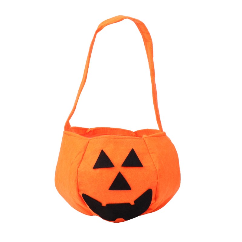Túi Đựng Kẹo Hoạ Tiết Bí Ngô Phong Cách Halloween Cho Bé