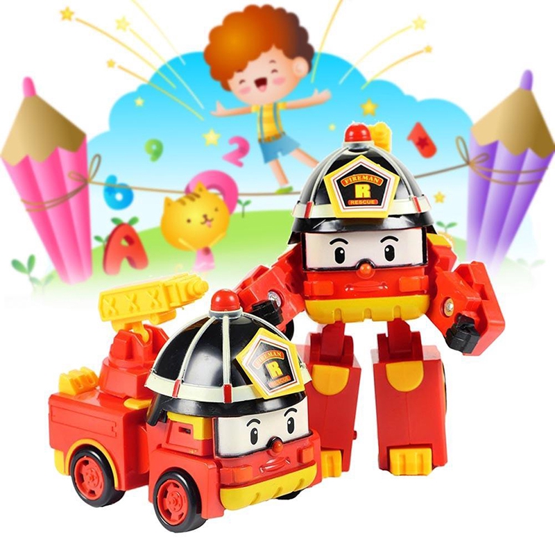 Deformation Robot Car Model Deformation Rescue Team Robot Kids Children Educational Toys