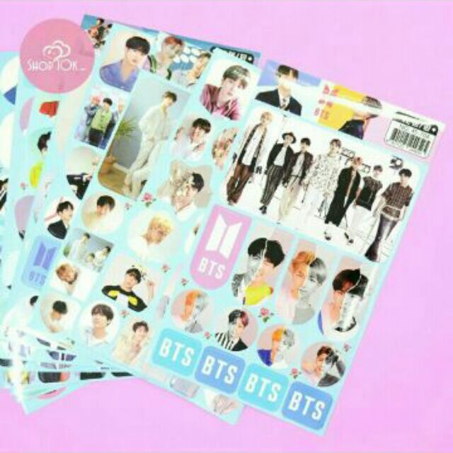 [Siêu rẻ] Sticker ảnh dán BTS sỉ 48k/ 12 tờ