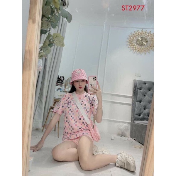 Sét bộ NY hồng kèm mũ