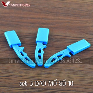 3 Cái Dao mổ/ Dao thiến heo, gà [số 10]