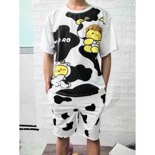 Đồ Bộ Mặc Nhà Bò Sữa RORO Dễ Thương Chất Cotton Siêu Thoáng Mát - Shop3nunisex