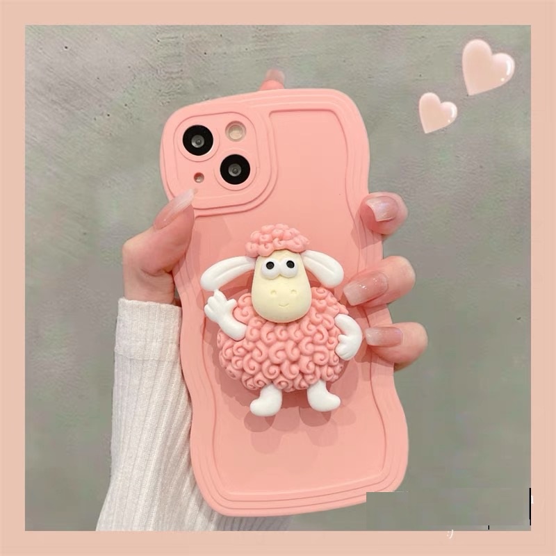 Ốp Điện Thoại Mềm In Hình Cừu Nhỏ Xinh Cho Iphone 14Proax 12 pro max 11 pro max xs max xr x 13proamx plus