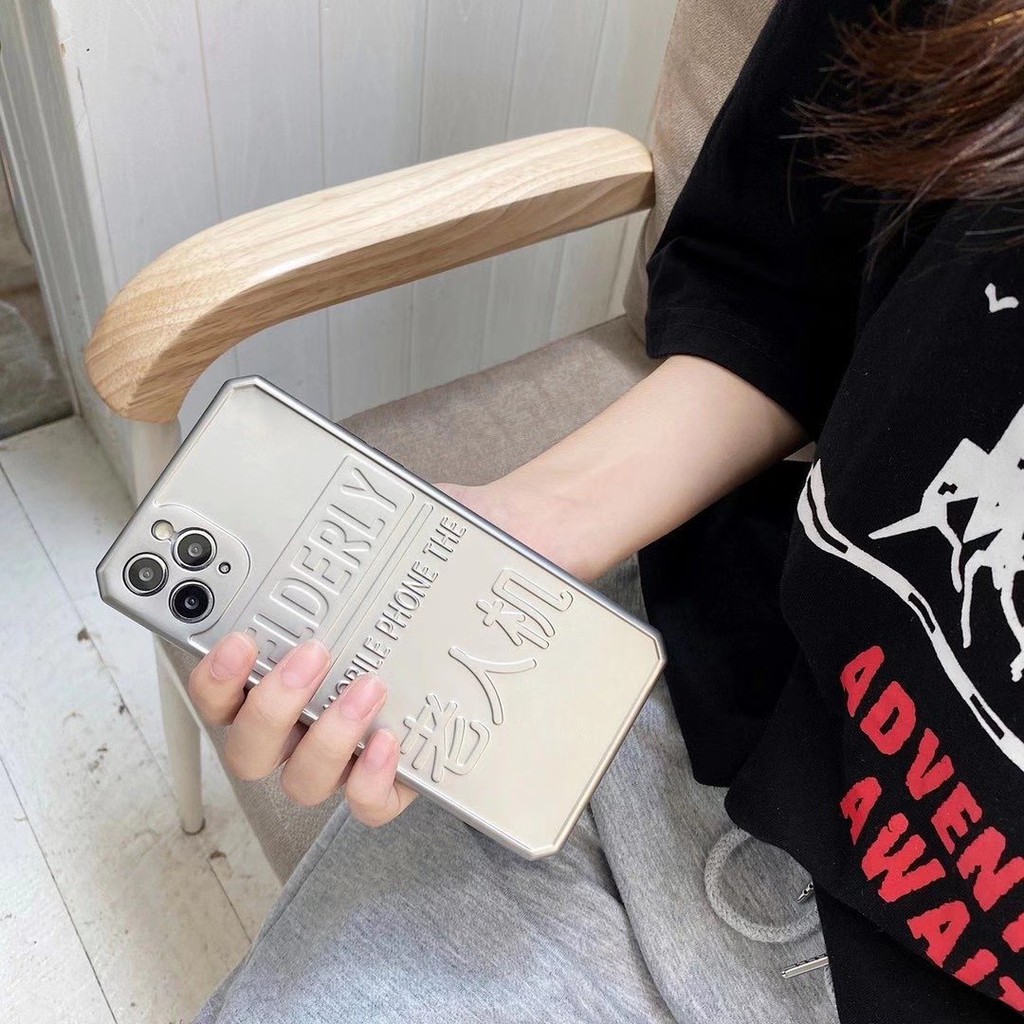 Ốp điện thoại màu bạc cổ điển cho Iphone 7 / 8 Plus / X / Xs / Xr / Xs Max / 11 / 11 Pro / 11 Pro Max / Se2 / 12 Pro | BigBuy360 - bigbuy360.vn