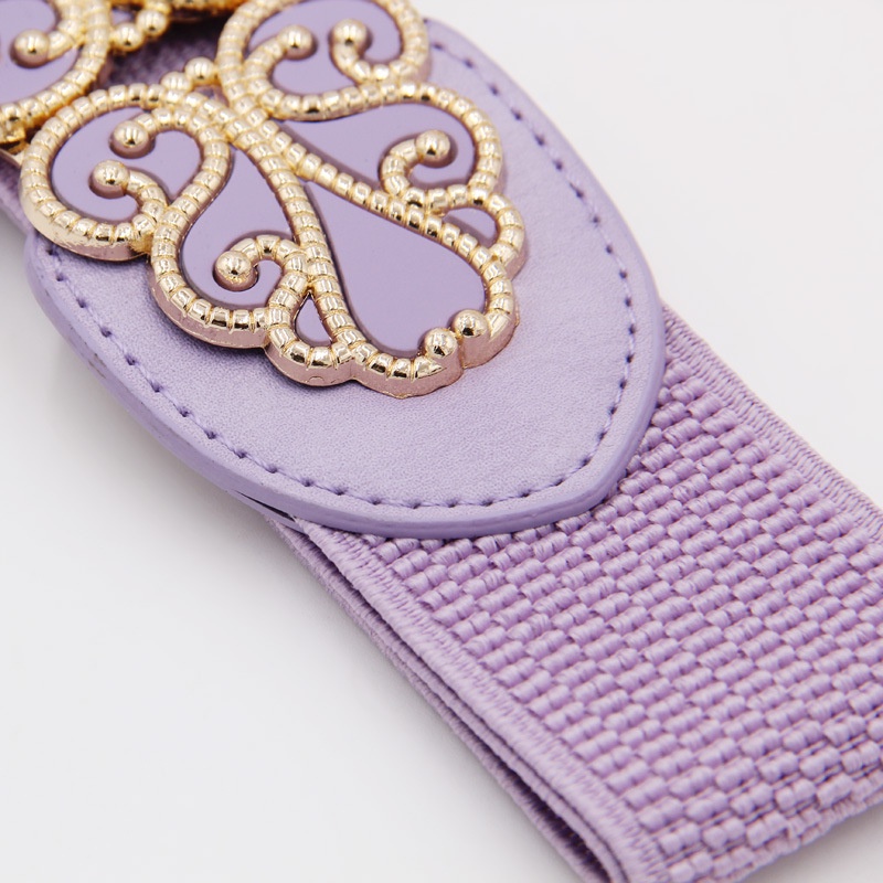 Thắt lưng bản rộng thiết kế co giãn cho nữ