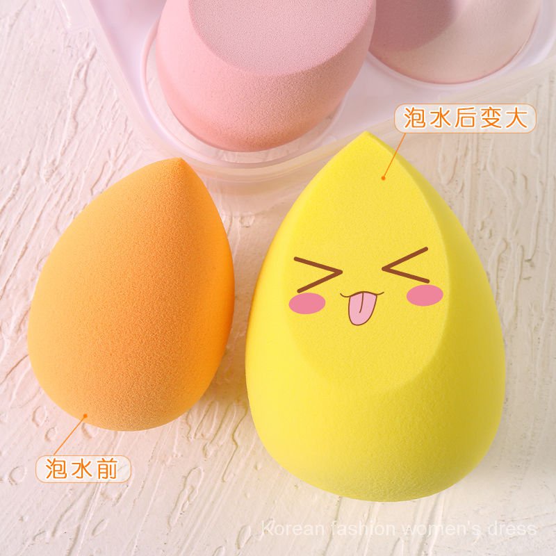 Cosmetic Egg Super Soft Smear-Proof Gourd Water Drop Oblique Cut Cushion Sponge Powder Puff Wet and Dry Dual-Use Makeup Makeup Tools