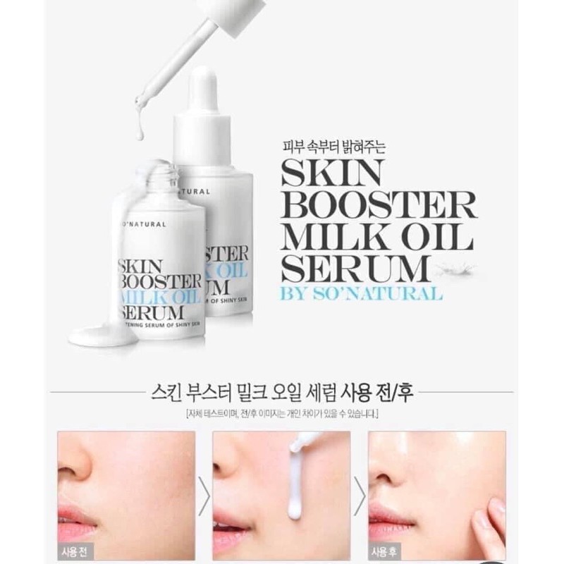 Serum skin booster milk oil
