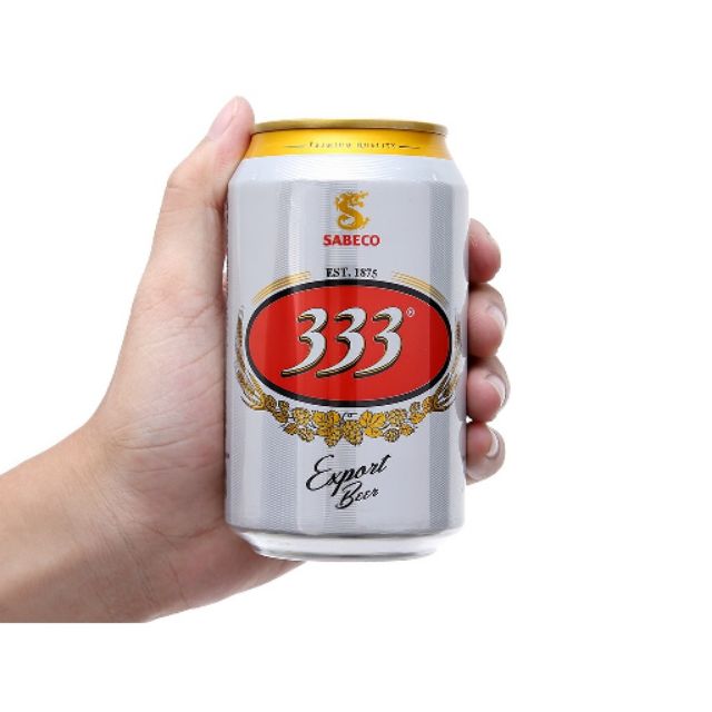 siêu mới 1 lon bia 333 x 330ml