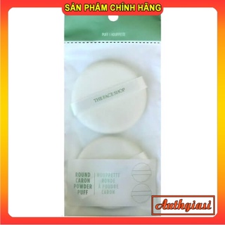 Bông Đánh Phấn Phủ TFS Round Flocked Puff The Face Shop