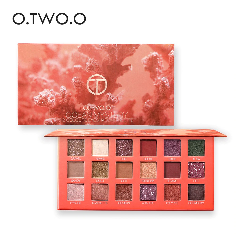 Bảng phấn mắt 18 màu O.TWO.O lâu trôi | BigBuy360 - bigbuy360.vn