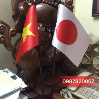 Cờ để bàn hội nghị Việt nhật