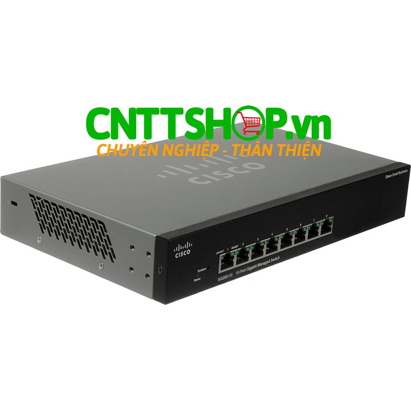 SG250-08HP Bộ chia mạng Switch Cisco 8 cổng 10/100/1000 PoE+ 45W