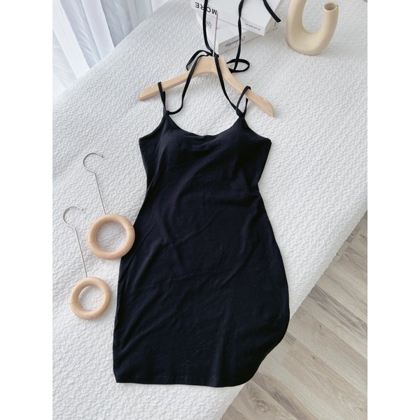 đầm body yếm dây vai - CarotShop