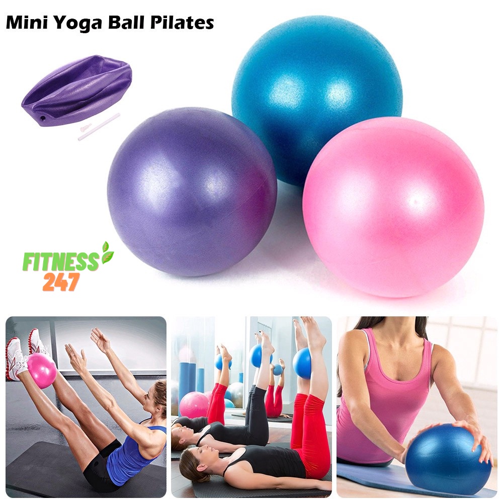 Bóng tập YOGA Mini cao cấp 25cm trơn dày 2mm chống nổ tập thể dục tại nhà