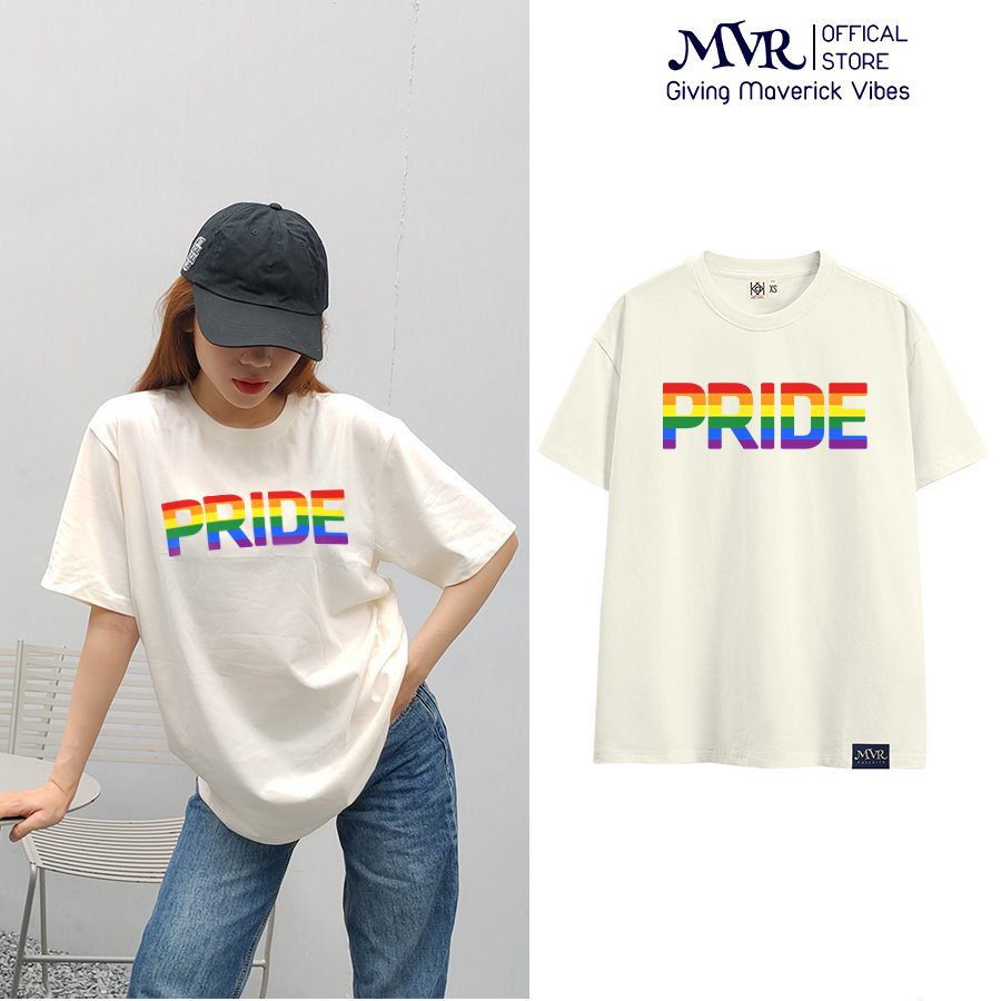 Áo Phông Thun Mát LGBT Cờ Gay Les Nam Nữ Cổ Tròn Hình In Pride Tự Hào Cộng Đồng Chuyển Gioi Nhiều Màu Đen MVR KK6005