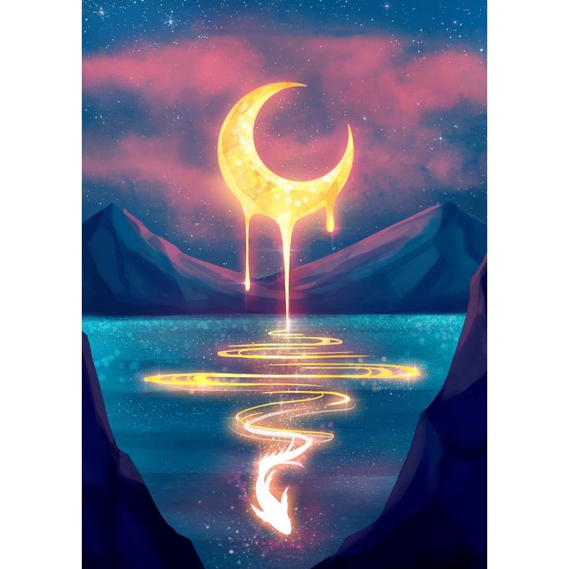 Bộ Tranh Đính Đá 5D Họa Tiết Phong Cảnh Độc Đáo DIY 30X40