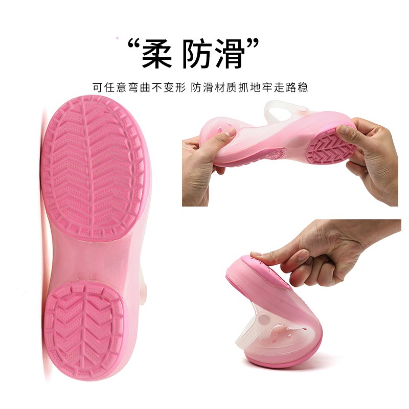 Giày Sandal Crocs Đế Bằng Thời Trang 2019 Cho Nữ