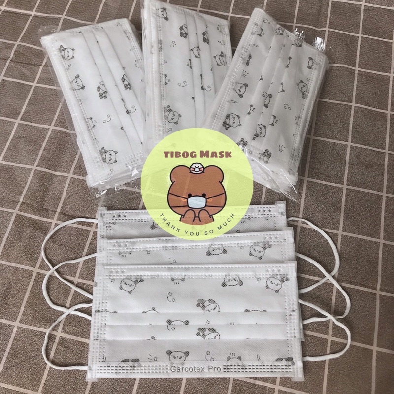 Khẩu trang Garcotex hoạ tiết đáng yêu,4 lớp cao cấp ❤️