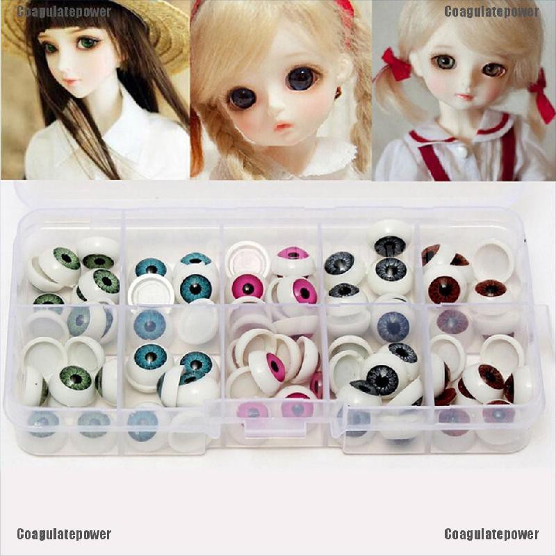 Mắt Nhựa Acrylic 12mm Nhiều Màu Sắc