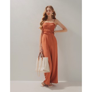 Jumpsuit dài 2 dây ống rộng nữ Air Space 2120128007