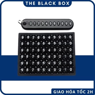 Biển Số Điện Thoại Gắn Móc Khóa Tránh Thất Lạc - THE BLACK BOX