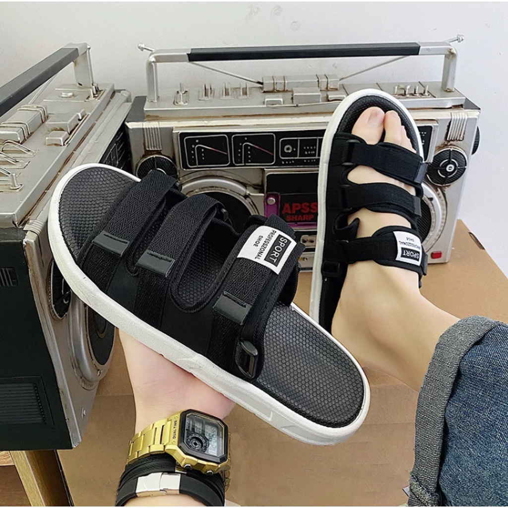 Sandal Nam Nữ Đế Cao Su, Dép Quai Hậu Nữ 3 Quai Dán Cao Cấp 2023