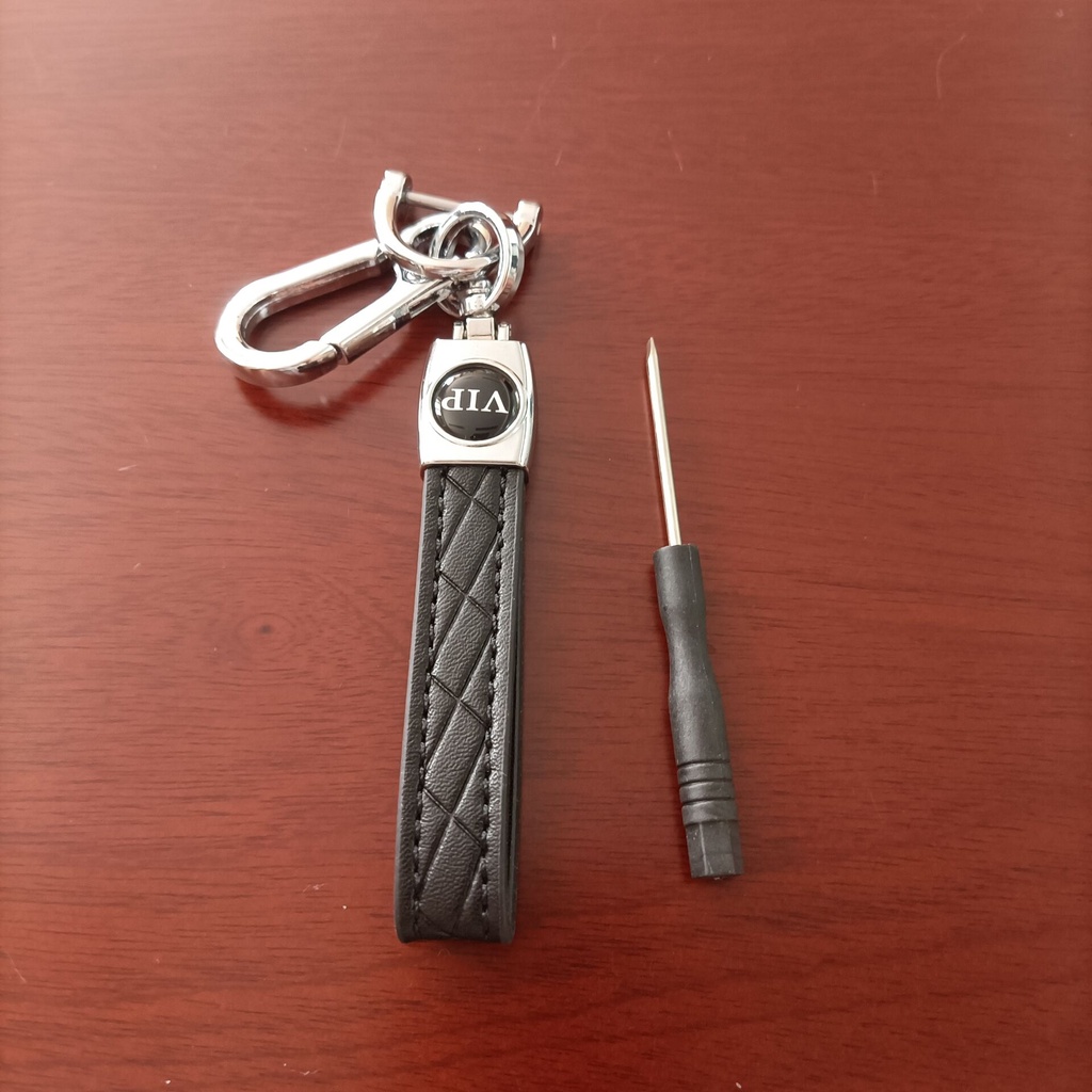 Mới Móc Khóa Da Kim Loại Gắn Xe Máy Độc Đáo Giá Đỡ