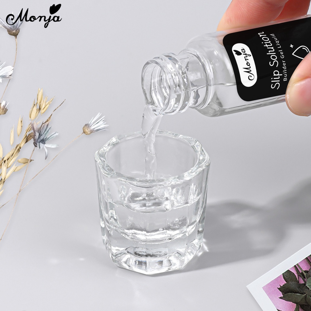 Nước đắp gel móng tay MONJA tăng cường 20ml chuyên dụng