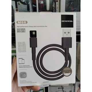 Cáp sạc siêu tốc 5A SENDEM M66 ,Micro USB,TypeC chống uốn chống gãy đưt cao cấp dài 1M
