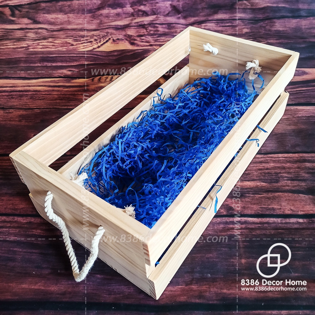 Khay gói quà bằng gỗ pallet/ hộp gỗ đựng quà tết (nhận kích thước theo yêu cầu)