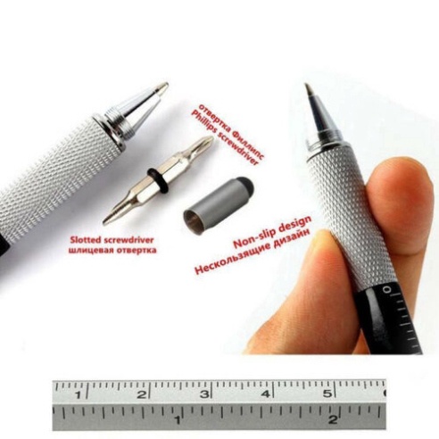 Bút cảm ứng chạm kèm tuốc nơ vít 6 trong 1 đa năng tiện dụng (1341BDN)