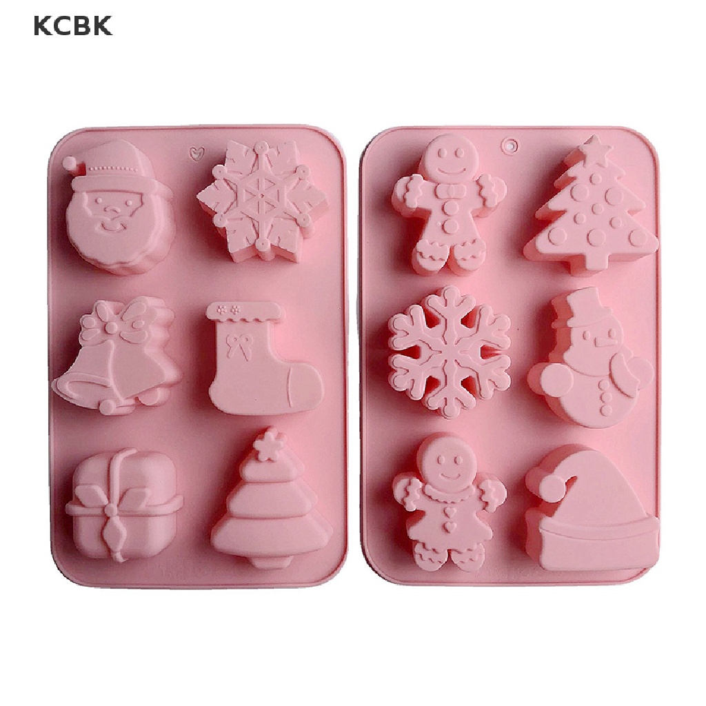 Khuôn Silicone Làm Bánh Hình Cây Thông &amp; Chuông Giáng Sinh