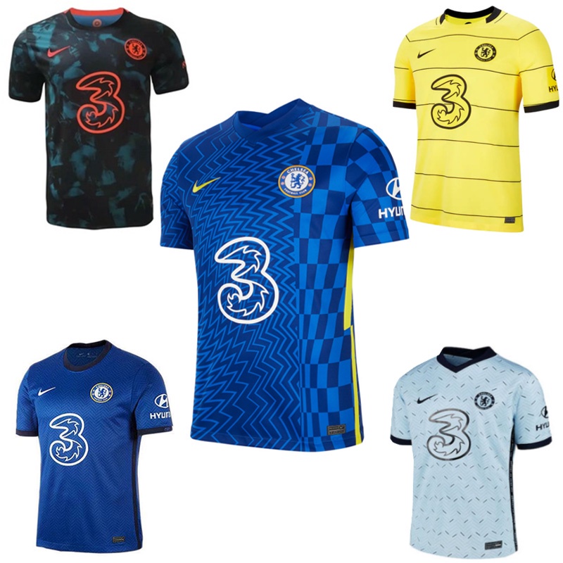 Áo Thun Bóng Đá Đội Tuyển Chelsea 2021 2122 S-2XL